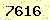 請輸入此驗證碼 : 7616