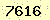 請輸入此驗證碼 : 7616