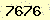 請輸入此驗證碼 : 7676