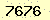 請輸入此驗證碼 : 7676