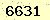 請輸入此驗證碼 : 6631