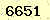 請輸入此驗證碼 : 6651