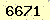 請輸入此驗證碼 : 6671