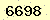 請輸入此驗證碼 : 6698