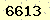 請輸入此驗證碼 : 6613