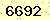 請輸入此驗證碼 : 6692