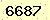 請輸入此驗證碼 : 6687