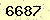 請輸入此驗證碼 : 6687