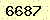 請輸入此驗證碼 : 6687