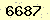 請輸入此驗證碼 : 6687